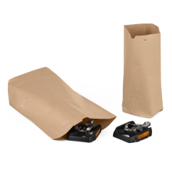 Sac à fond croisé brun