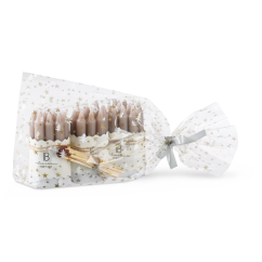 Sachet plat en CPP avec des étoiles