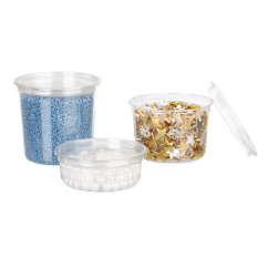 Gobelet rond en rPET CLASSIC avec couvercle