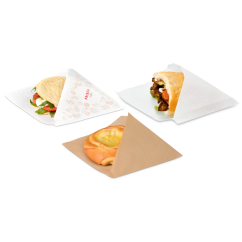 Pochette à snack ouverte des 2 côtés