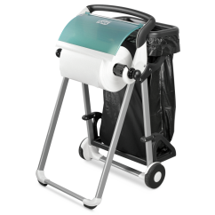 Dérouleur sur pied pour bobine essuie-tout