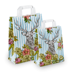 Sac en papier avec tête de cerf