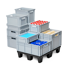 Récipients de stockage, bacs à bec