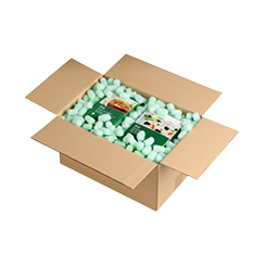 Particules de calage, chips d'emballage