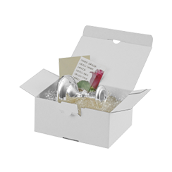 Caisses carton blanches