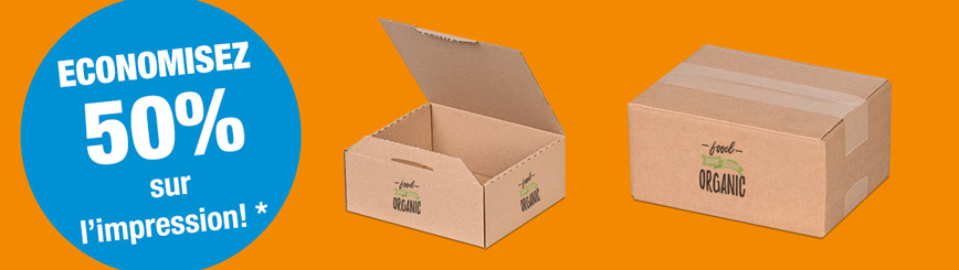 Economisez 50 % pour les boîtes à impression digitale