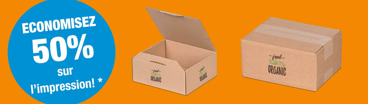 Economisez 50 % pour les boîtes à impression digitale