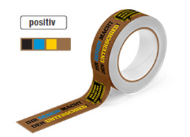 Imprimer les rubans adhésifs: positiv-braun