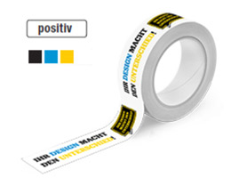 Imprimer les rubans adhésifs: positiv-weiss