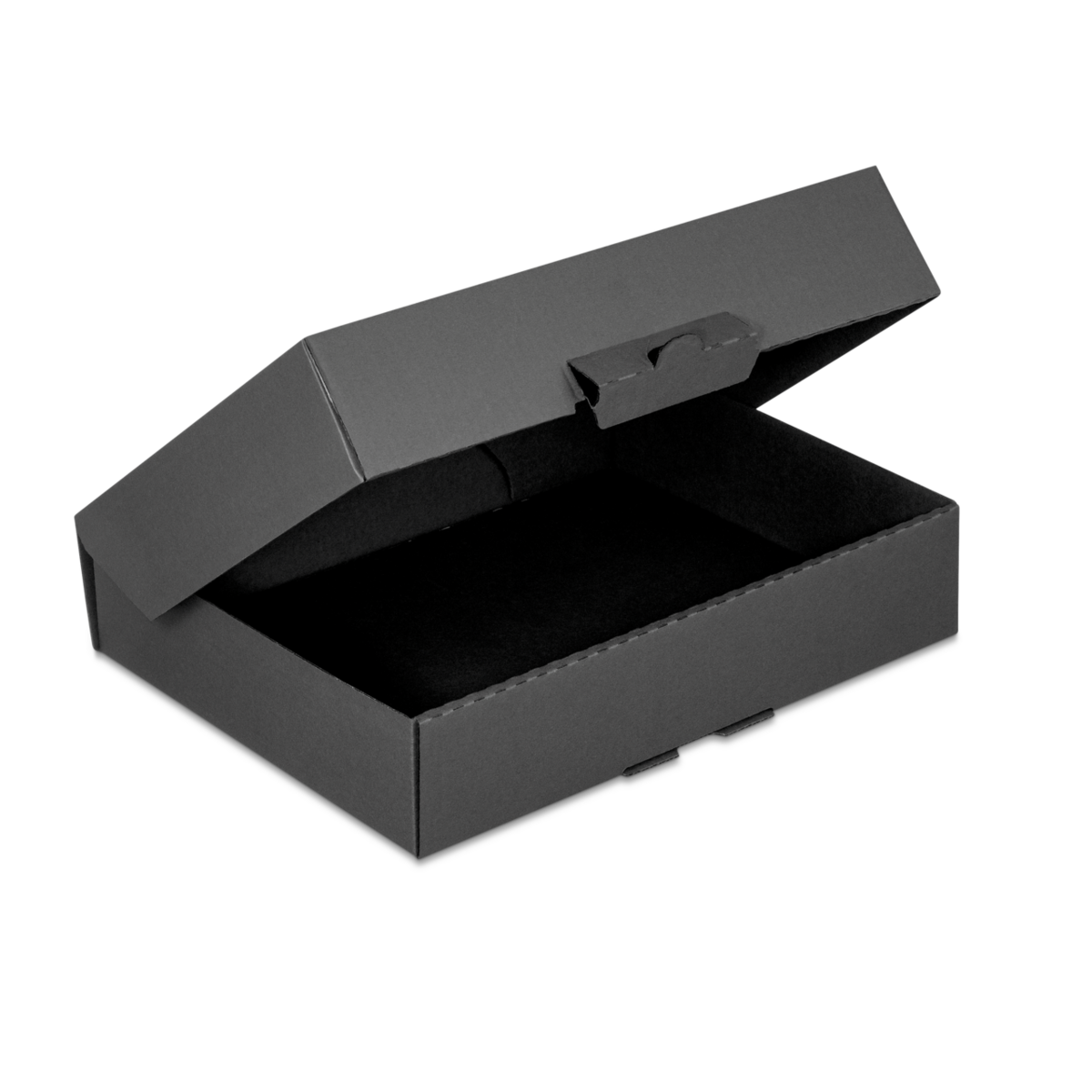 Klappschachtel schwarz mit Steckverschluss FULL BLACK
