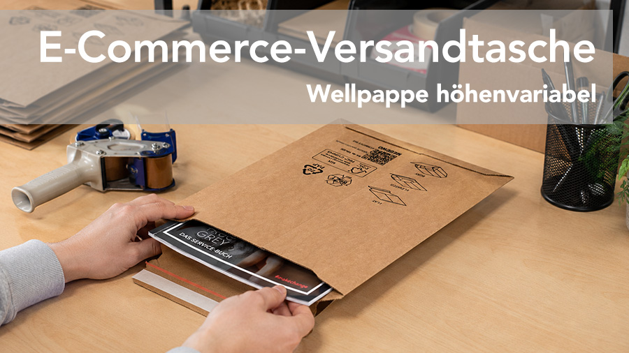 E-Commerce-Versandtasche Wellkarton höhenvariabel