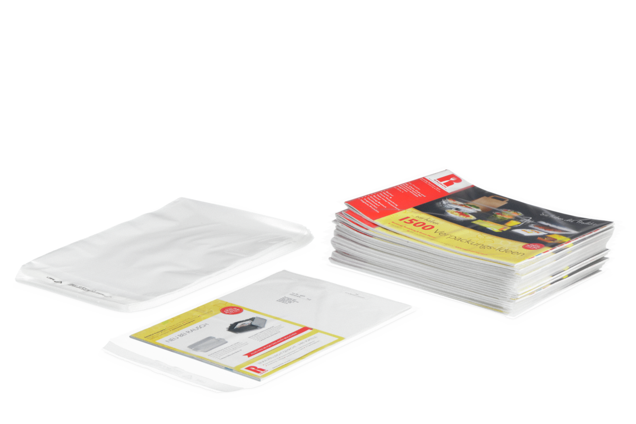 MAILPACK STRONG eignet sich besonders gut als Versandhülle für Kataloge, Broschüren und Werbesendungen