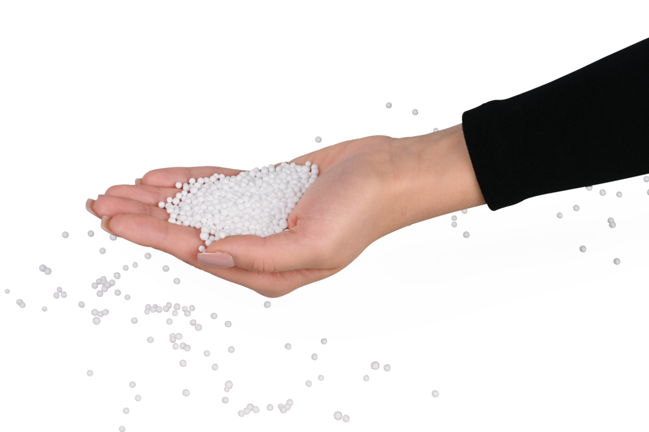 aus recyceltem EPS gefertigt