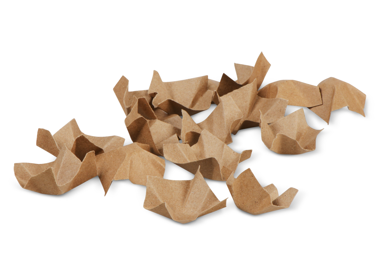 Volumenstarker Füllstoff in natürlichem Braun – unterstreicht Ihre nachhaltige Verpackung.