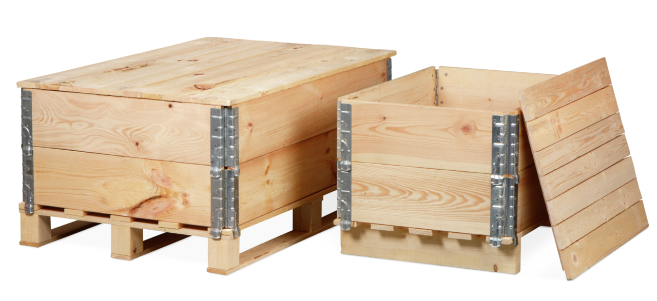 Holzaufsatzrahmen & Deckel für Paletten