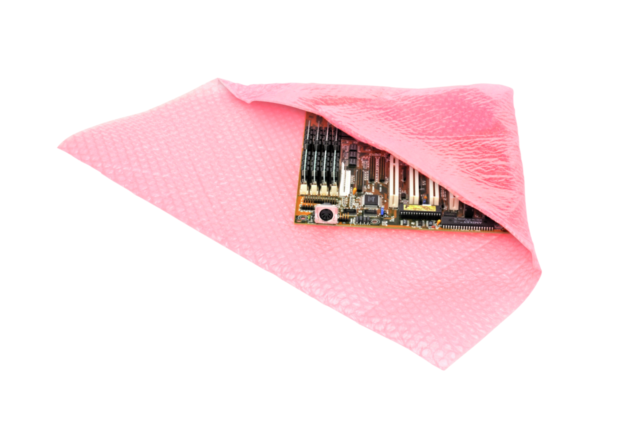 Luftpolsterfolie ANTISTATIC rosa
