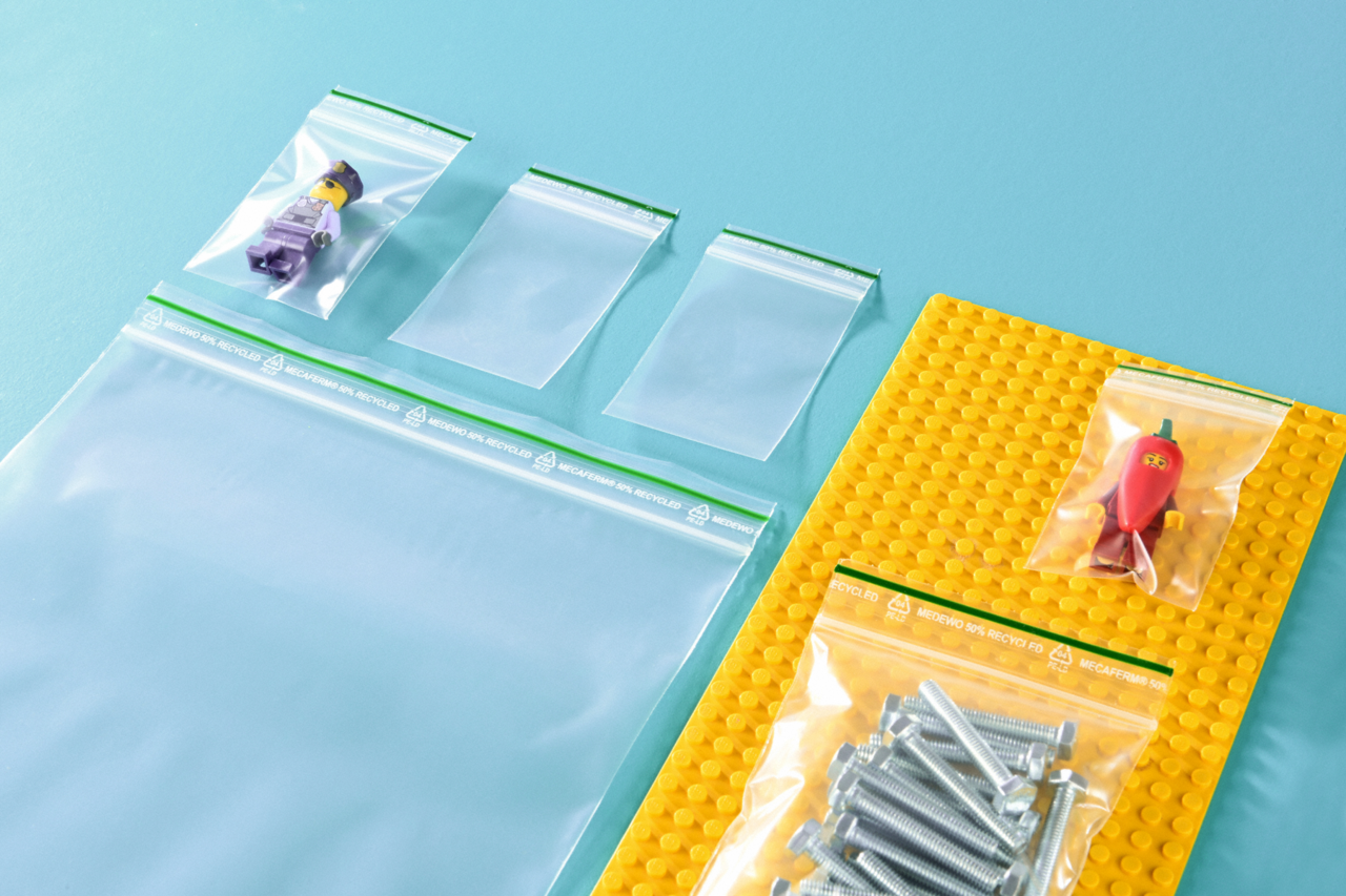 Druckverschlussbeutel MECAFERM® RECYCLING 75 µm neutral