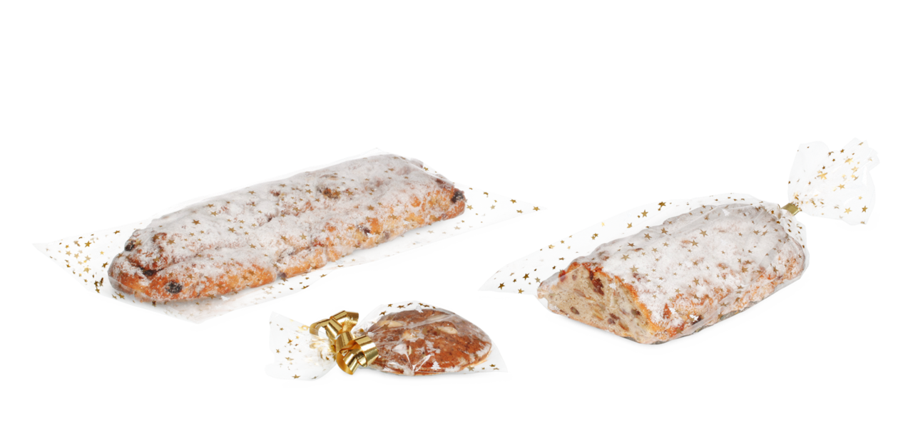 auch für Lebensmittel wie z. B. Christstollen geeignet