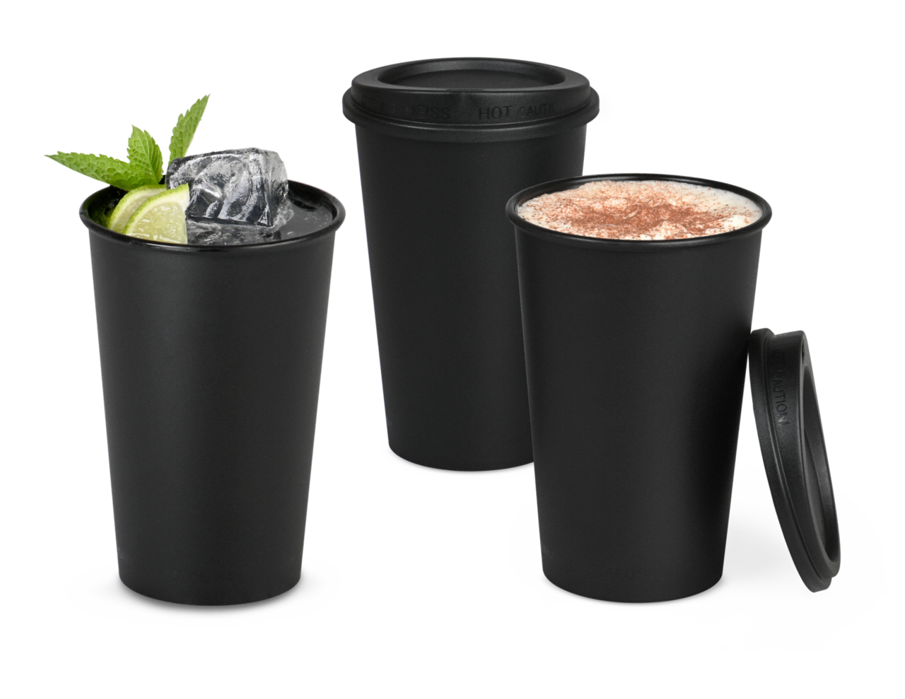 Mehrweg-Becher & Deckel CLASSIC