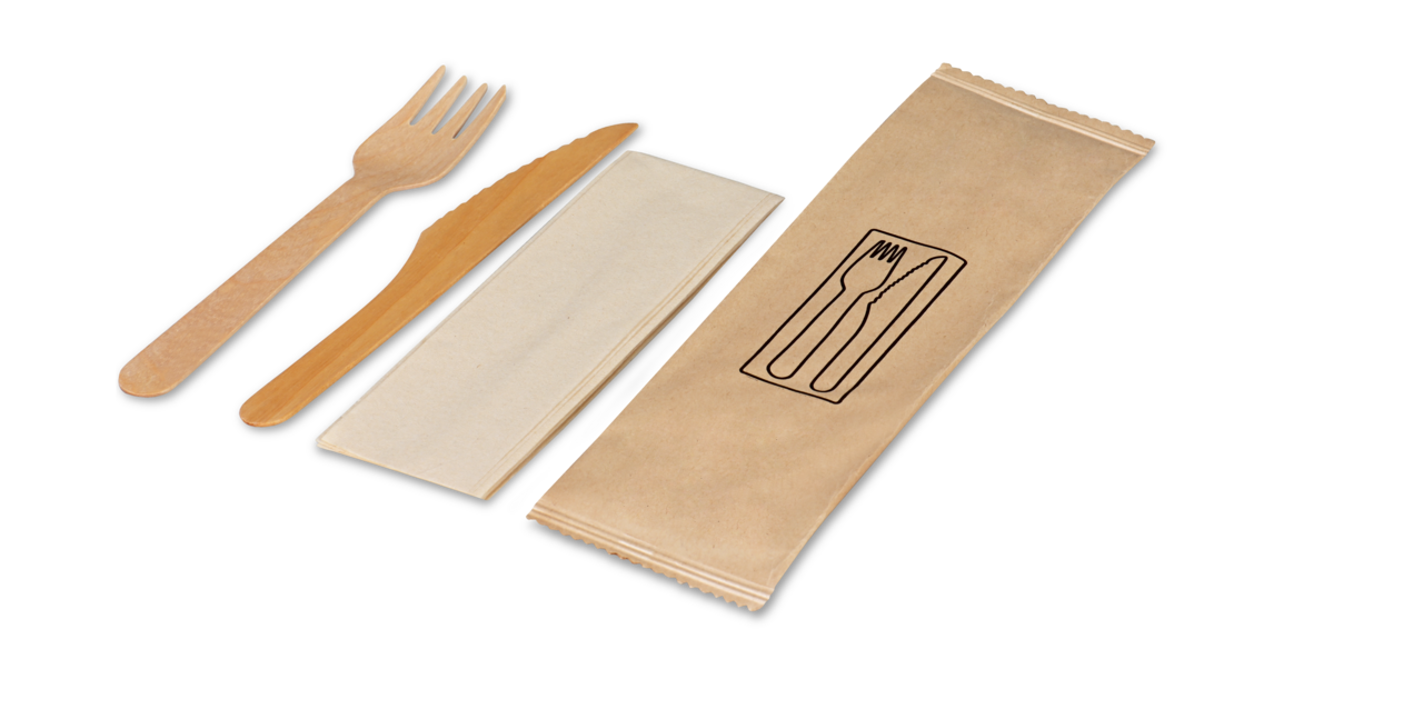 Besteckset aus Holz gewachst