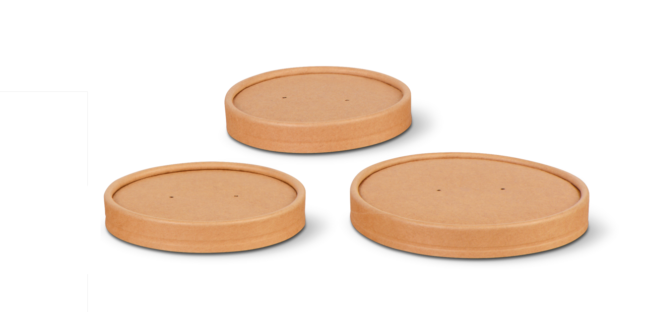 Membrandeckel aus Karton zu Suppenbecher