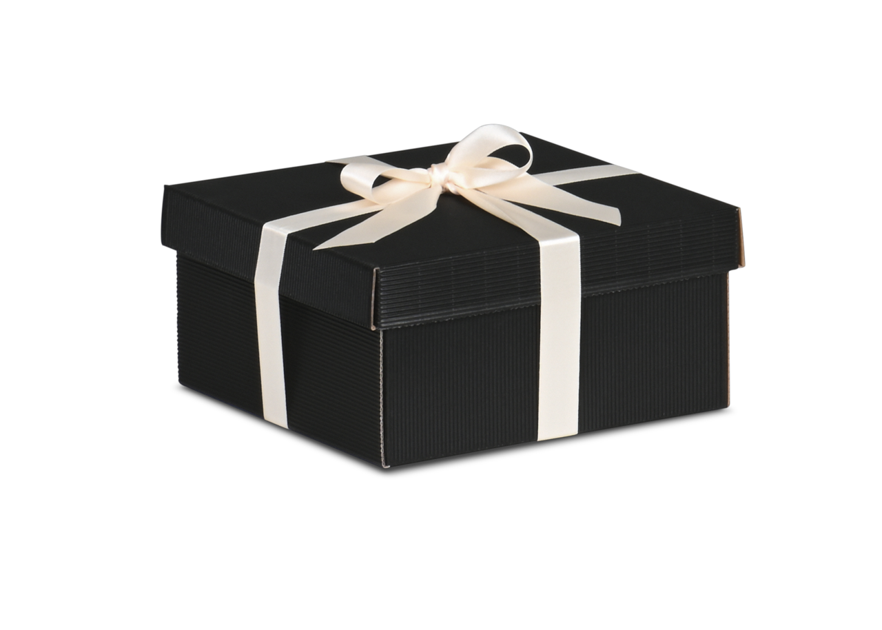 Geschenkschachtel mit Deckel «offene Welle»