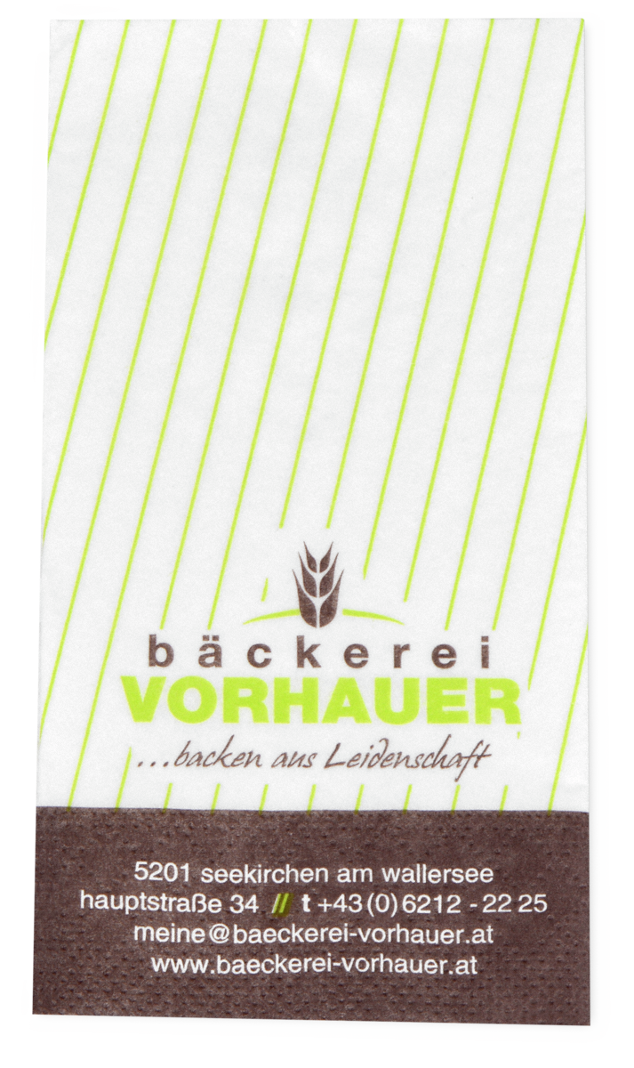 Servietten mit Logo bedrucken