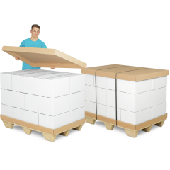 guter Kantenschutz durch l&auml;ngsseitig doppelte Wellpappe