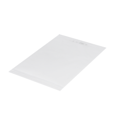 Flachbeutel aus Pergaminpapier, 350&times;500+40 mm, weiss, 35 g/m&sup2;; mit Selbstklebeverschluss 