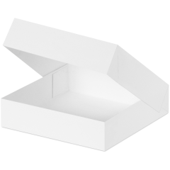 Pralinenschachtel 137&times;137&times;34 mm, weiss