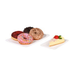 Pappteller eckig, unbeschichtet