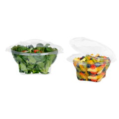 Salatschale aus rPET LIGHT rund mit Deckel