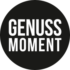 Motiv-Etikett, &Oslash; 50 mm, rund, &laquo;Genussmoment&raquo;