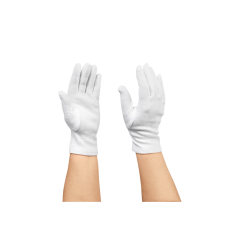 Baumwollhandschuh TRIKOT, Gr&ouml;sse 7 (S), 100% Baumwolle, atmungsaktiv, weiss