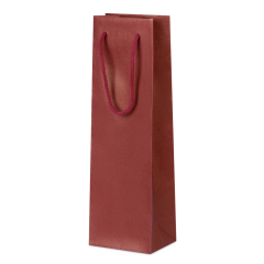 Flaschen-Geschenktasche 1er, 120&times;90&times;390 mm, BORDEAUX