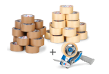 Selbstklebeband Sets PVC stark 36 Rollen + Handabroller