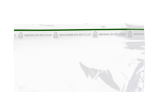 aufgedruckter Hinweis auf Recyclingmaterial für eine positive Kommunikation