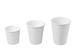 Heissgetränke-Becher PE-beschichtet weiss