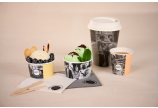 Heissgetränke-Becher PE-beschichtet «delicious memory»