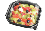 Salatschale aus PET Octaview mit Deckel