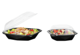 Salatschale aus PET Octaview mit Deckel