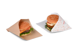 umweltfreundliche Tüte für leckere Cheeseburger oder Veggie Burger