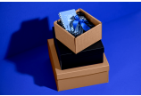 Geschenkschachtel mit Deckel «offene Welle»