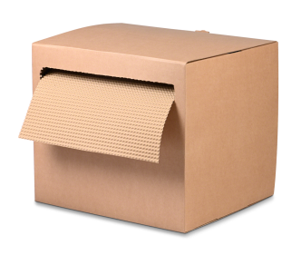 Packpapier geprägt im Spenderkarton