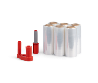 Handstrechfolien Set 6 Rollen + Abroller, 17-23 µm