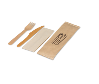 Besteckset aus Holz gewachst