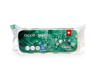 Oeco Swiss Classic Toilettenpapier Recycling, 3-lagig