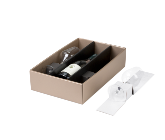 Gläser-Einlage für Flaschen-Geschenkkarton