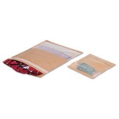 Papierbeutel für Textilien mit Sichtfenster