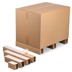 Palettenkufen selbstklebend aus Vollkarton